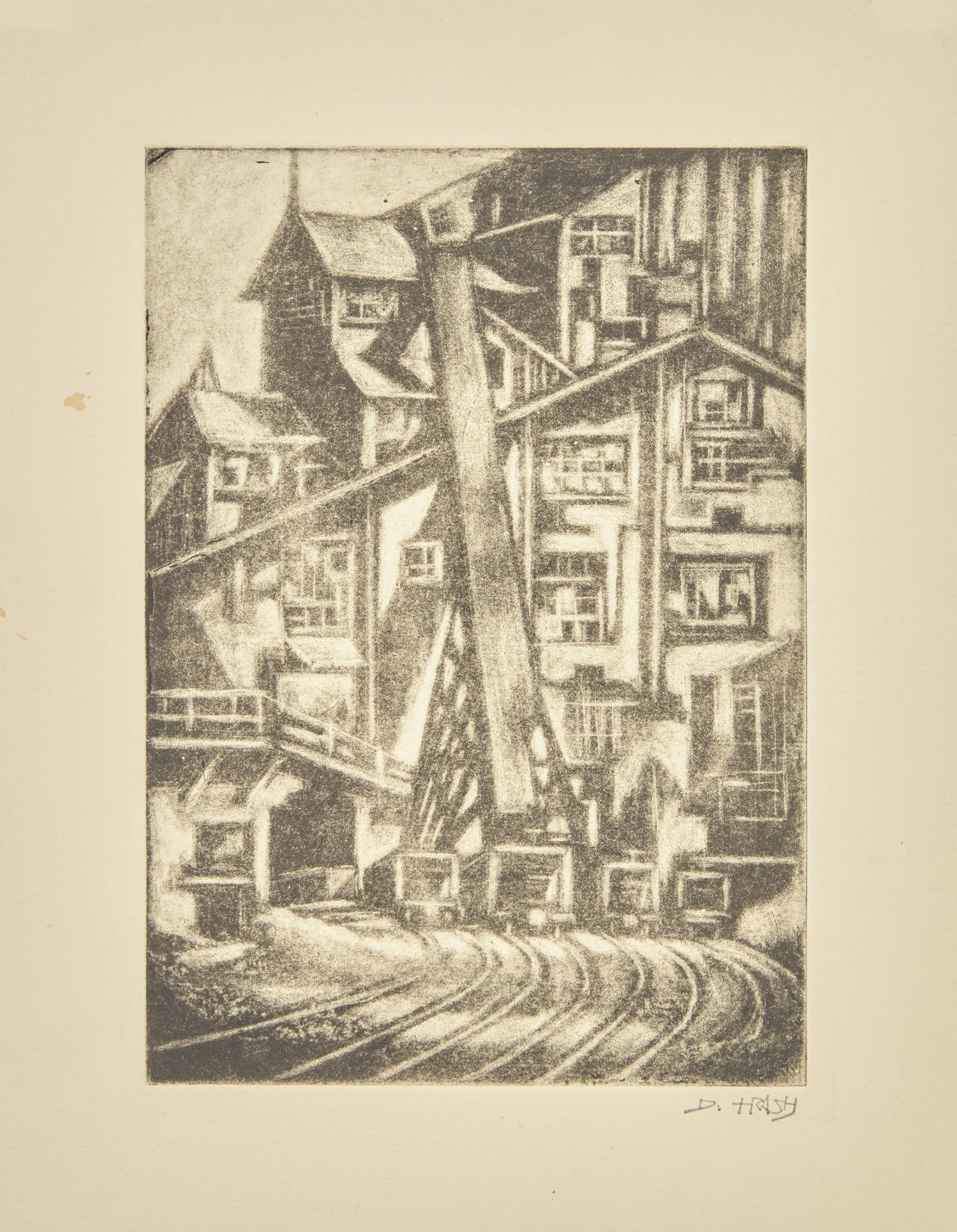 Coal Breaker, c. 1934, Farmhouse, c. 1940, and Still Life no.1, early 1940s (a group of three works)