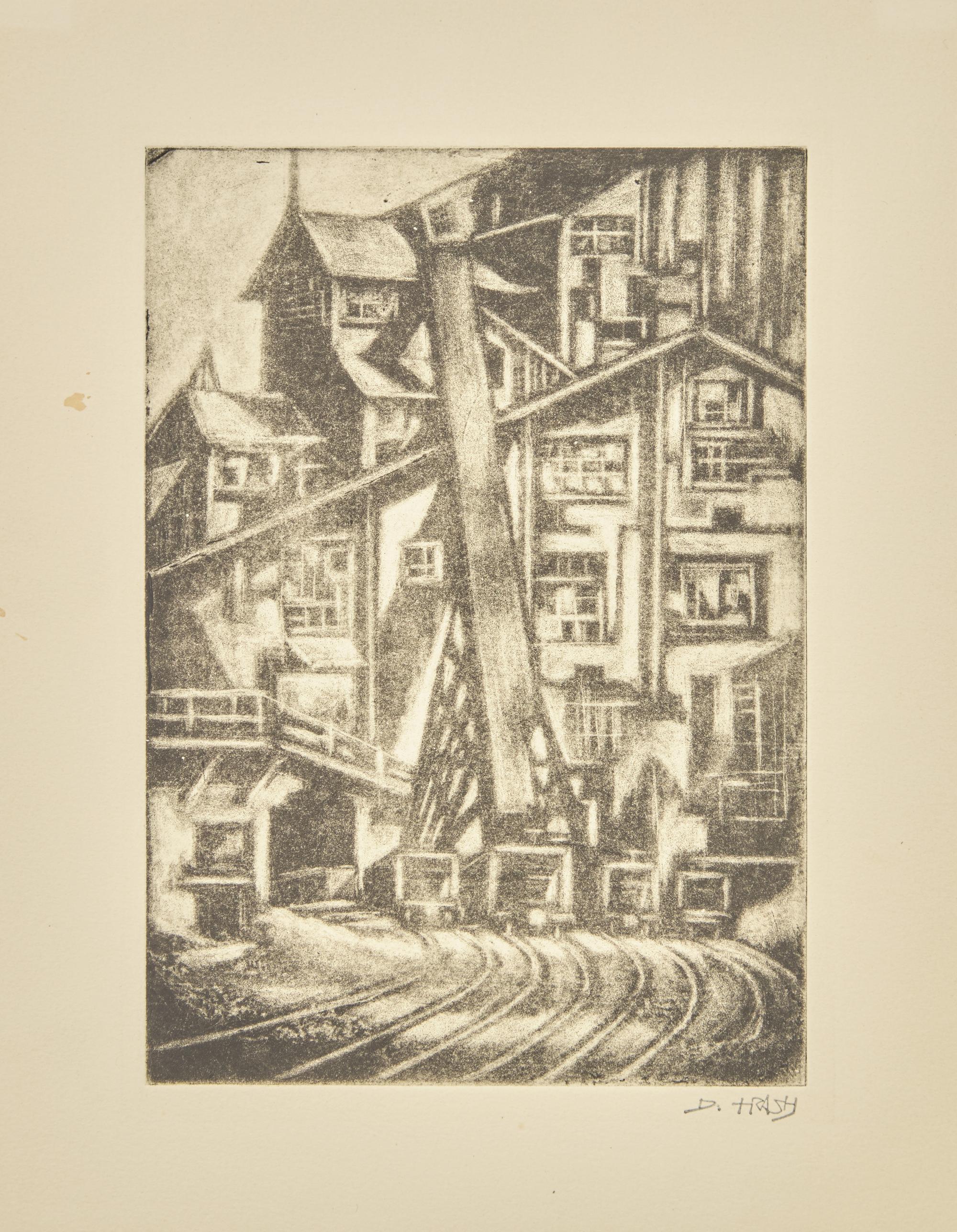 Coal Breaker, c. 1934, Farmhouse, c. 1940, and Still Life no.1, early 1940s (a group of three works)