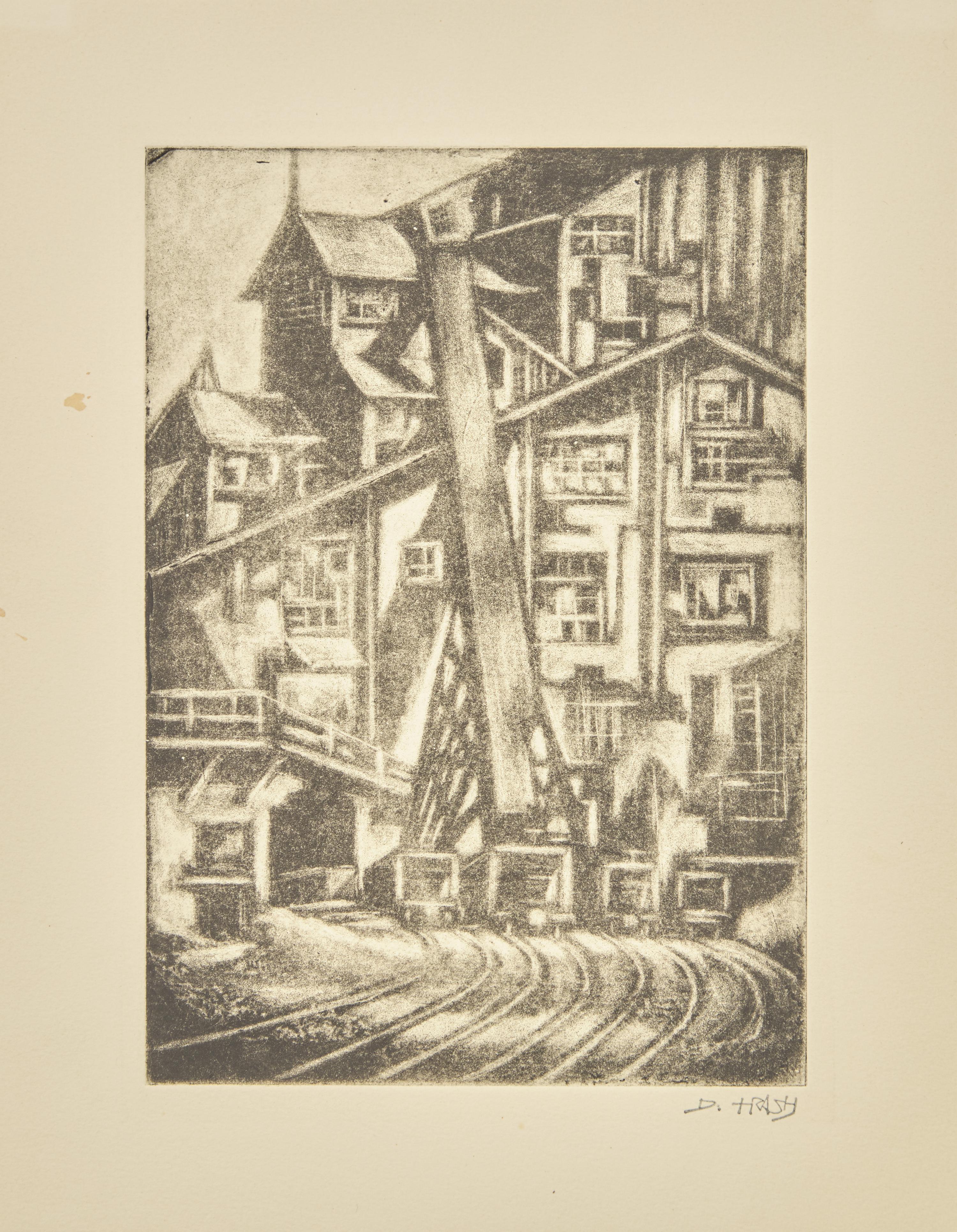 Coal Breaker, c. 1934, Farmhouse, c. 1940, and Still Life no.1, early 1940s (a group of three works)