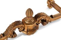 A Louis XIV Style Giltwood Painted-Top Table