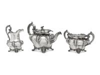 A William IV Silver Three-Piece Tea Service