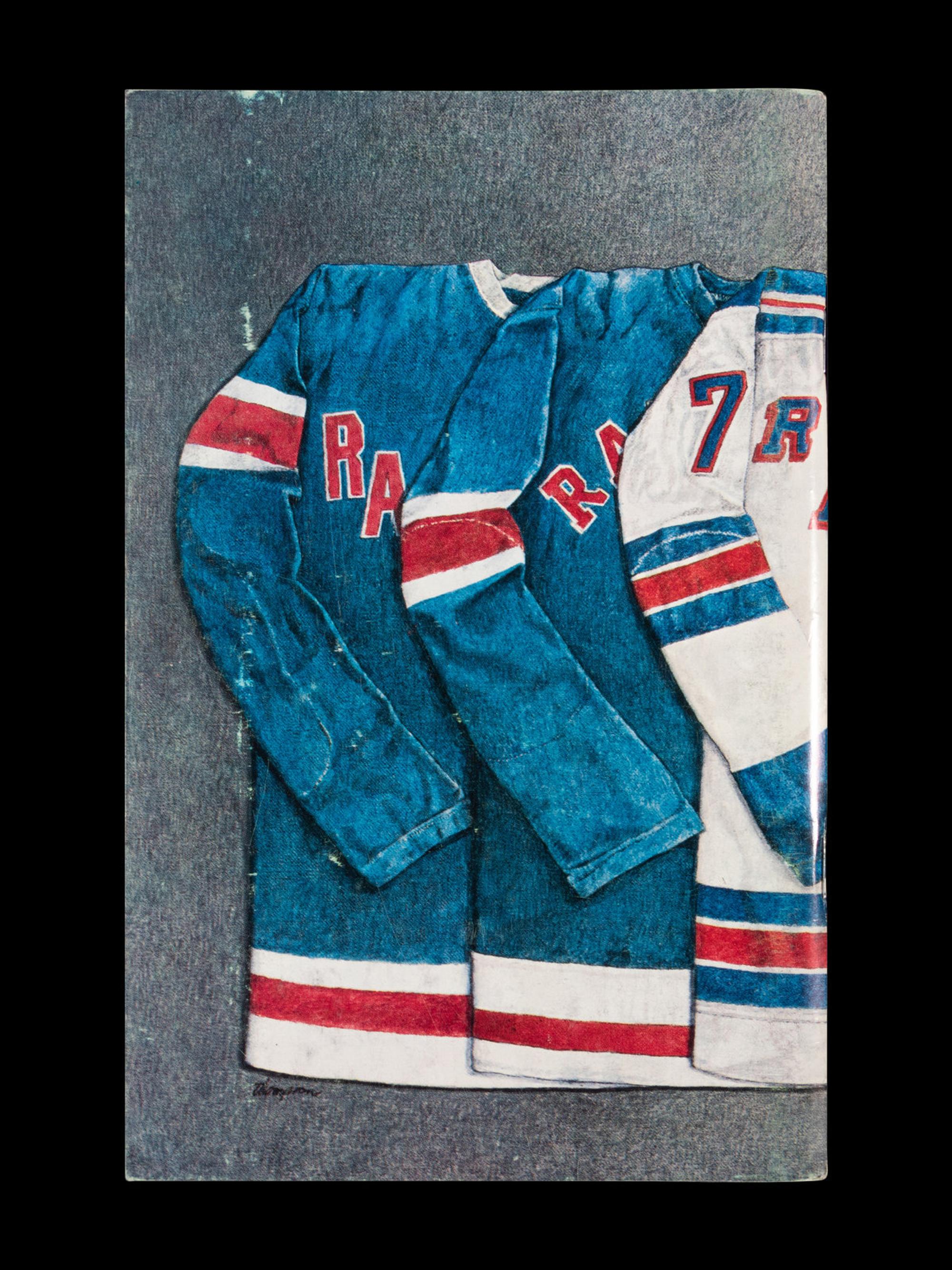 A Group of 16 1960s - 1980s New York Rangers Blue Book Media Guides,