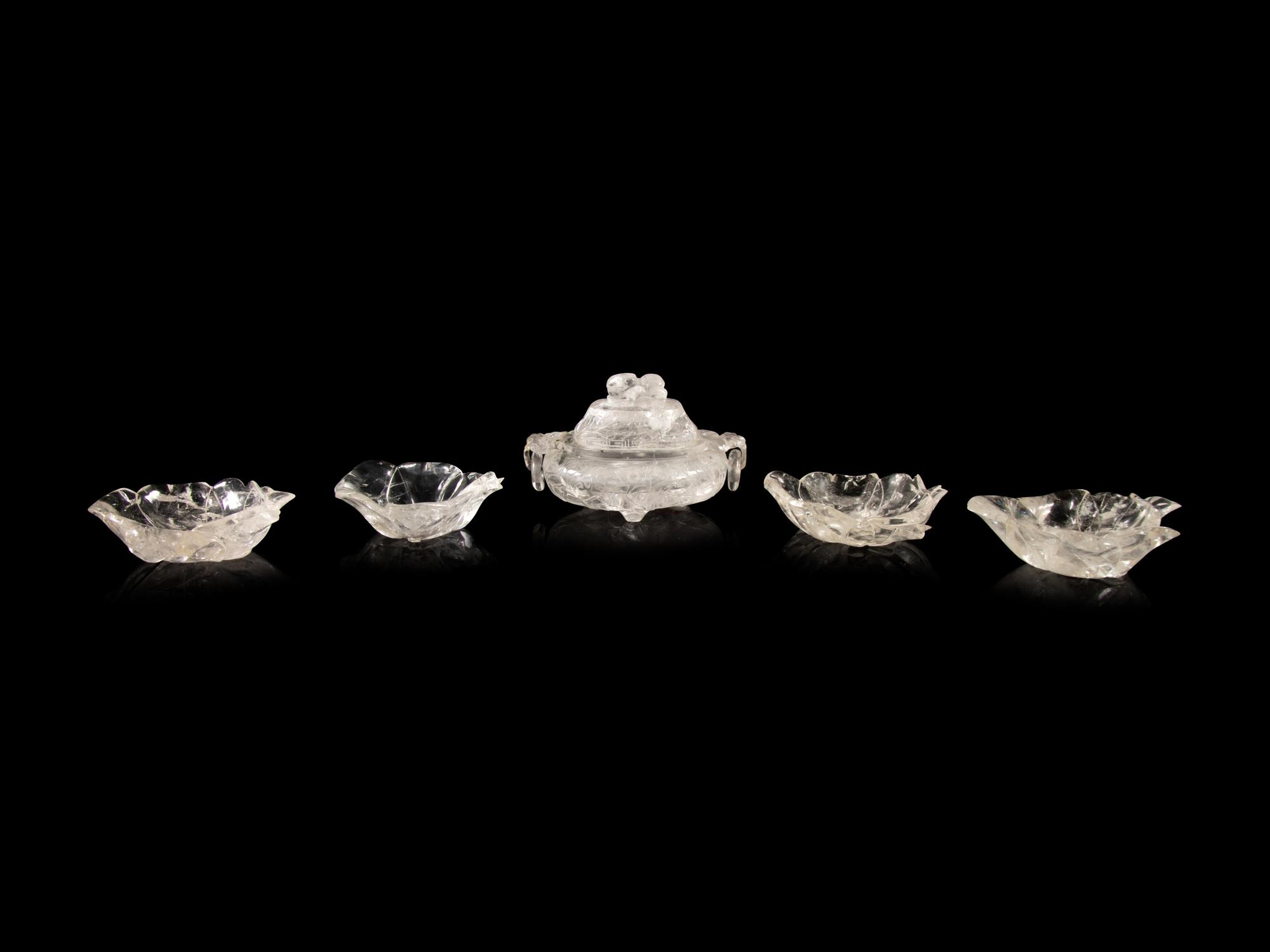 A Group of Five Rock Crystal Articles
