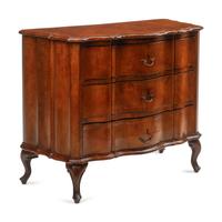 An Italian Walnut Serpentine-Front Chest of Drawers