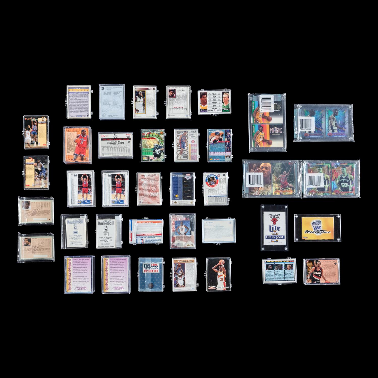 A Large Collection of 1990s NBA Hall of Fame Basketball Cards