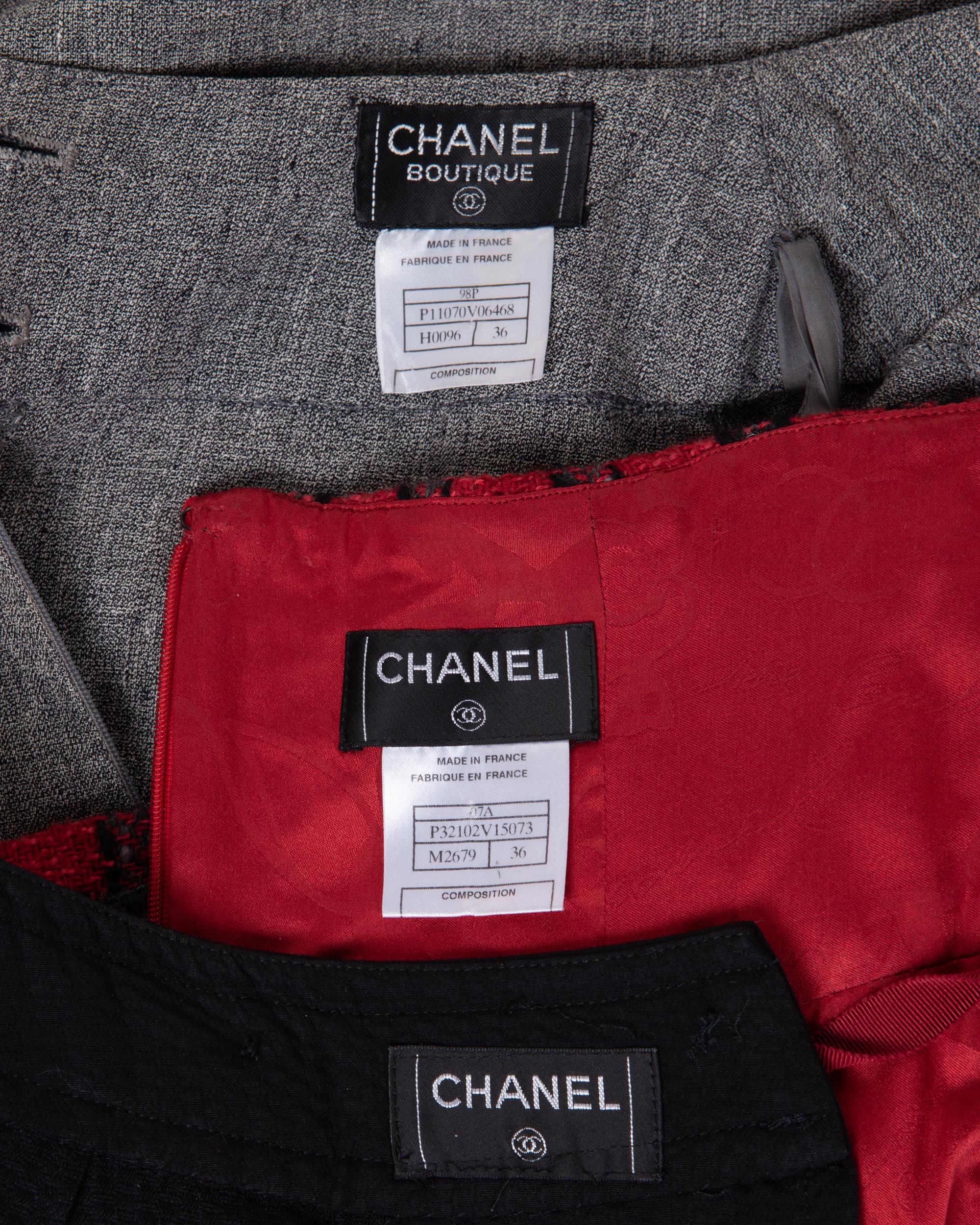 Three Chanel Skirts, 1990-2000s
