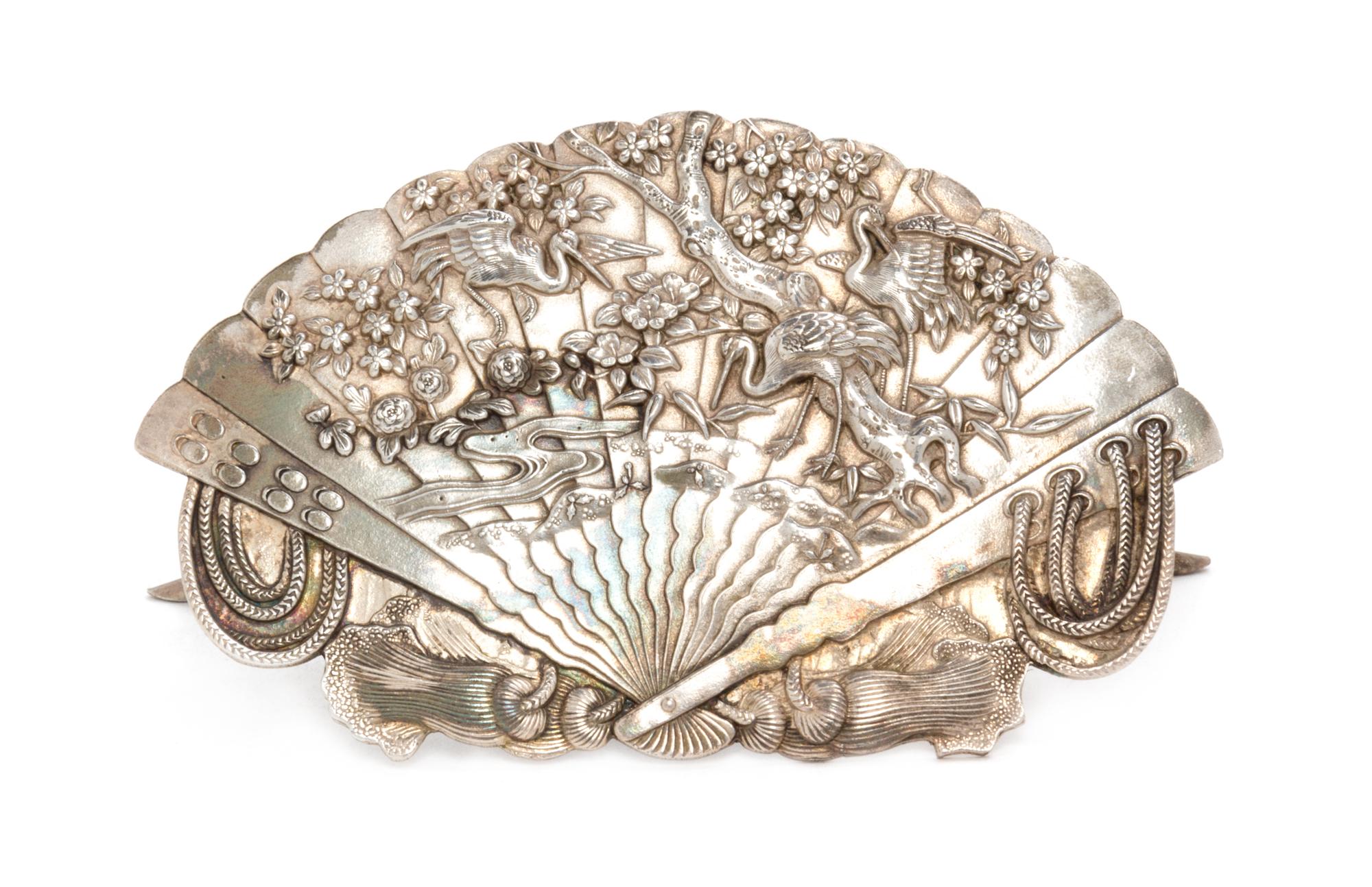 A Silver Plaque Length 4 1/2 inches. — 19TH CENTURY