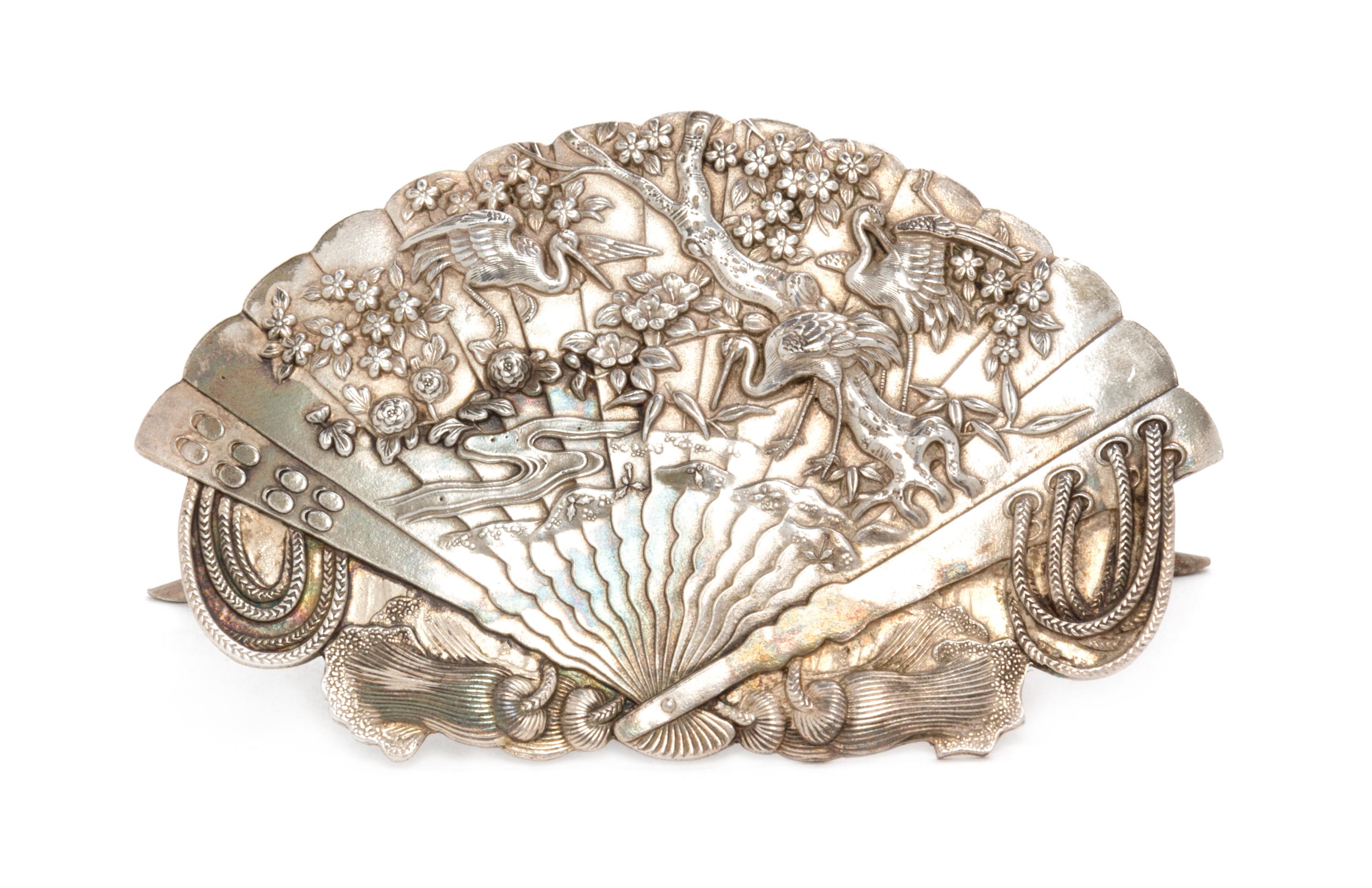 A Silver Plaque Length 4 1/2 inches. — 19TH CENTURY