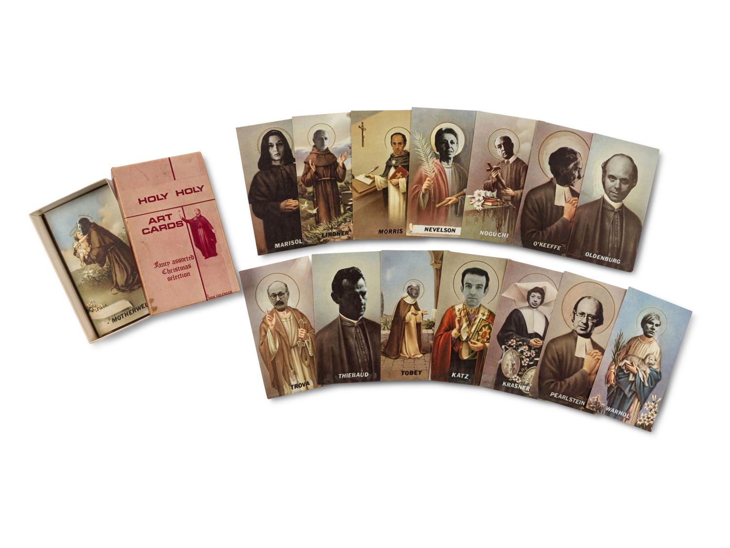 A Group of Eighteen Books on Andy Warhol and a Deck of Artist Icon Cards