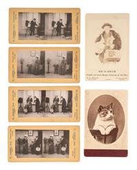 [EARLY PHOTOGRAPHY]. 15 photographs, some including photographers posed with their cameras.