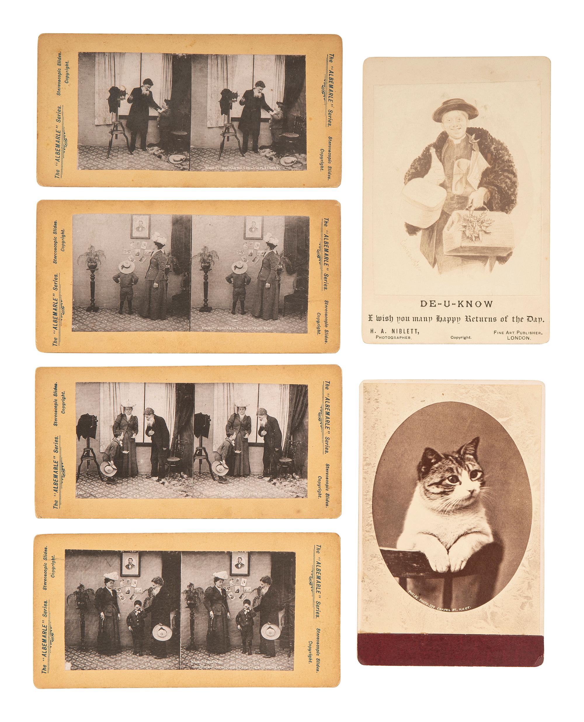 [EARLY PHOTOGRAPHY]. 15 photographs, some including photographers posed with their cameras.
