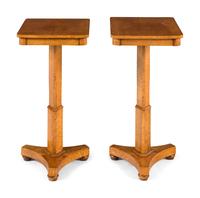A Pair of William IV Birdseye Maple Side Tables