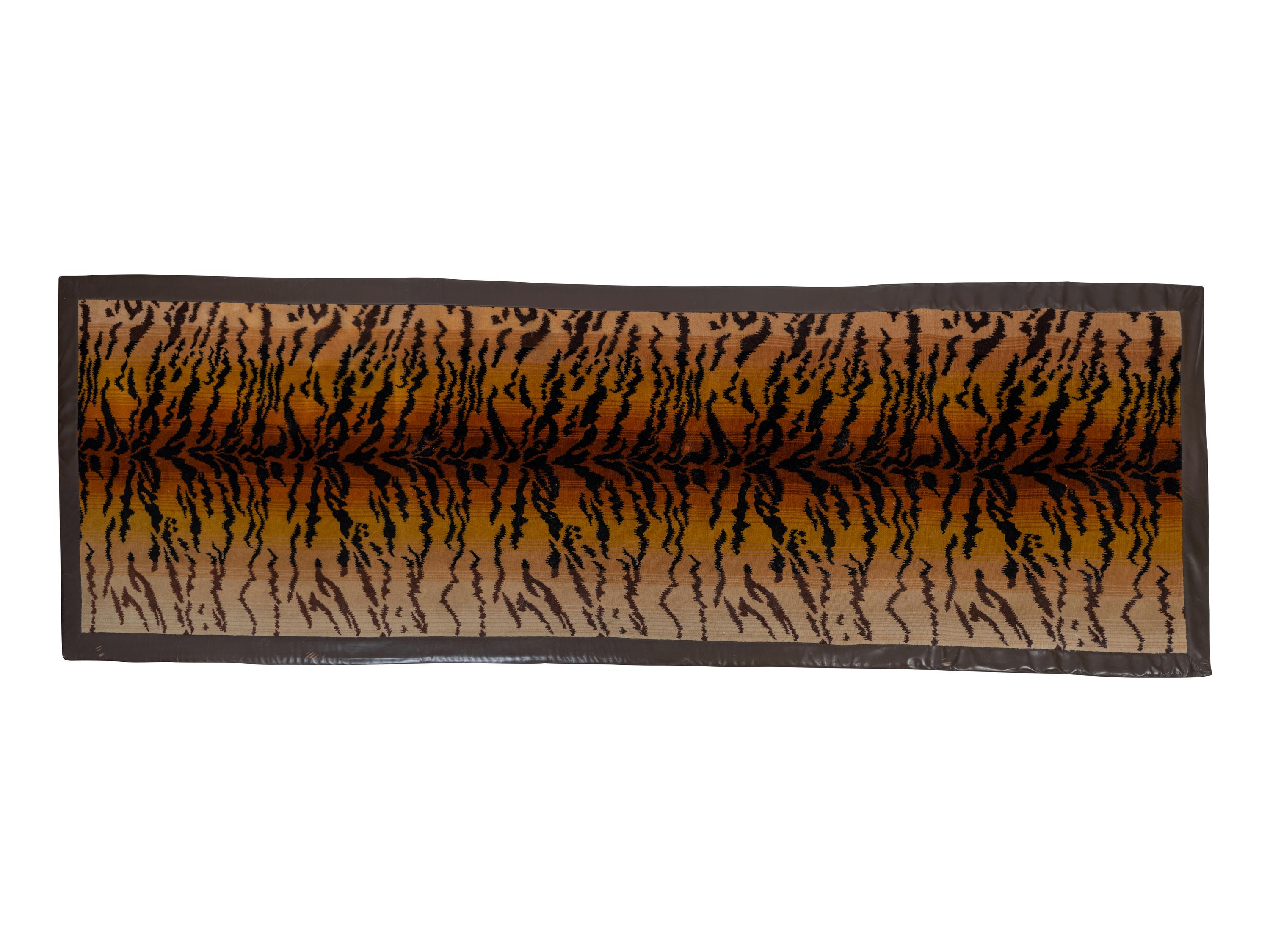 A Modern Tiger-Print Runner — 20TH CENTURY