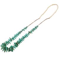 Pueblo Blue Gem Turquoise Tab Necklace