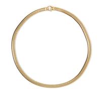 A 10 Karat Yellow Gold Flat Snake Chain Necklace, Forstner. 20.40 dwts.