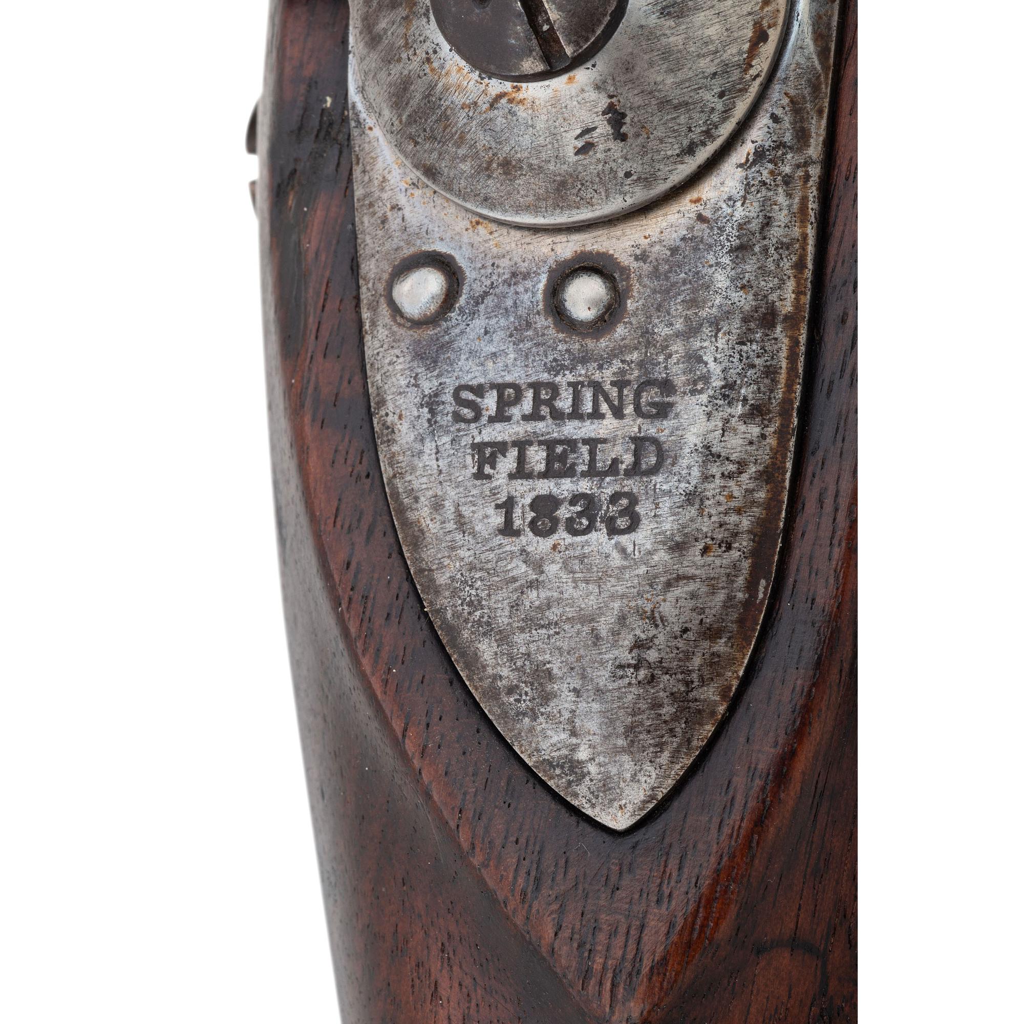 U.S. Model 1822/28 (1816 Type III) Flintlock Musket by Springfield with Bayonet