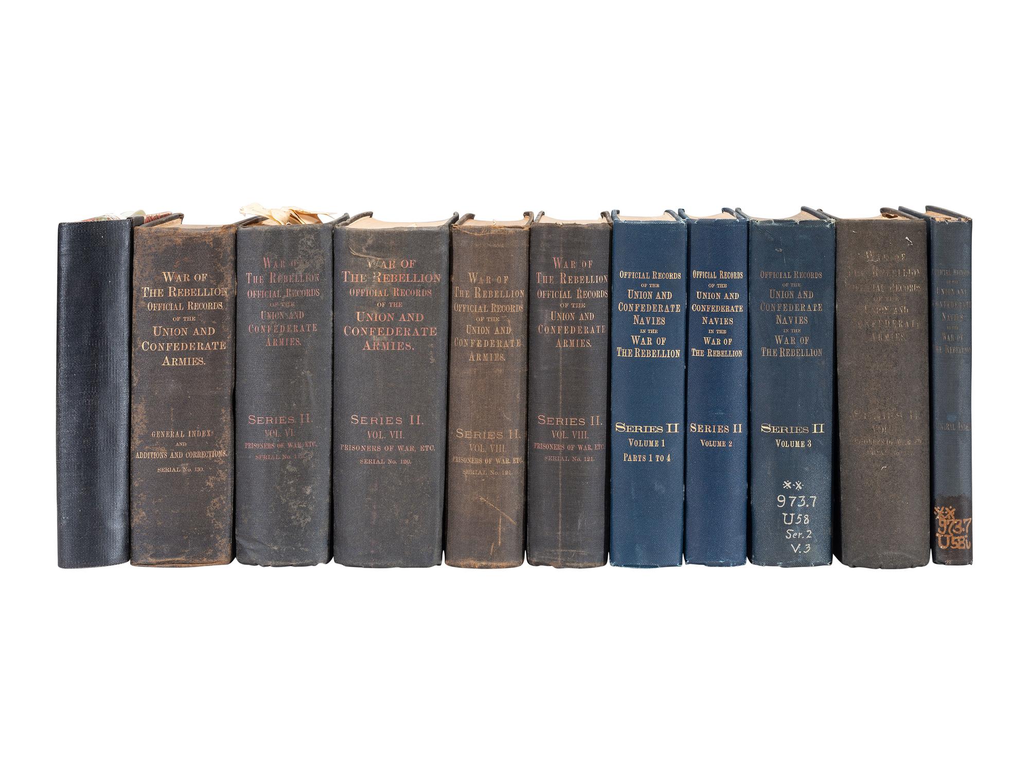 [CIVIL WAR]. Civil War reports and official records in approx. 60 volumes.