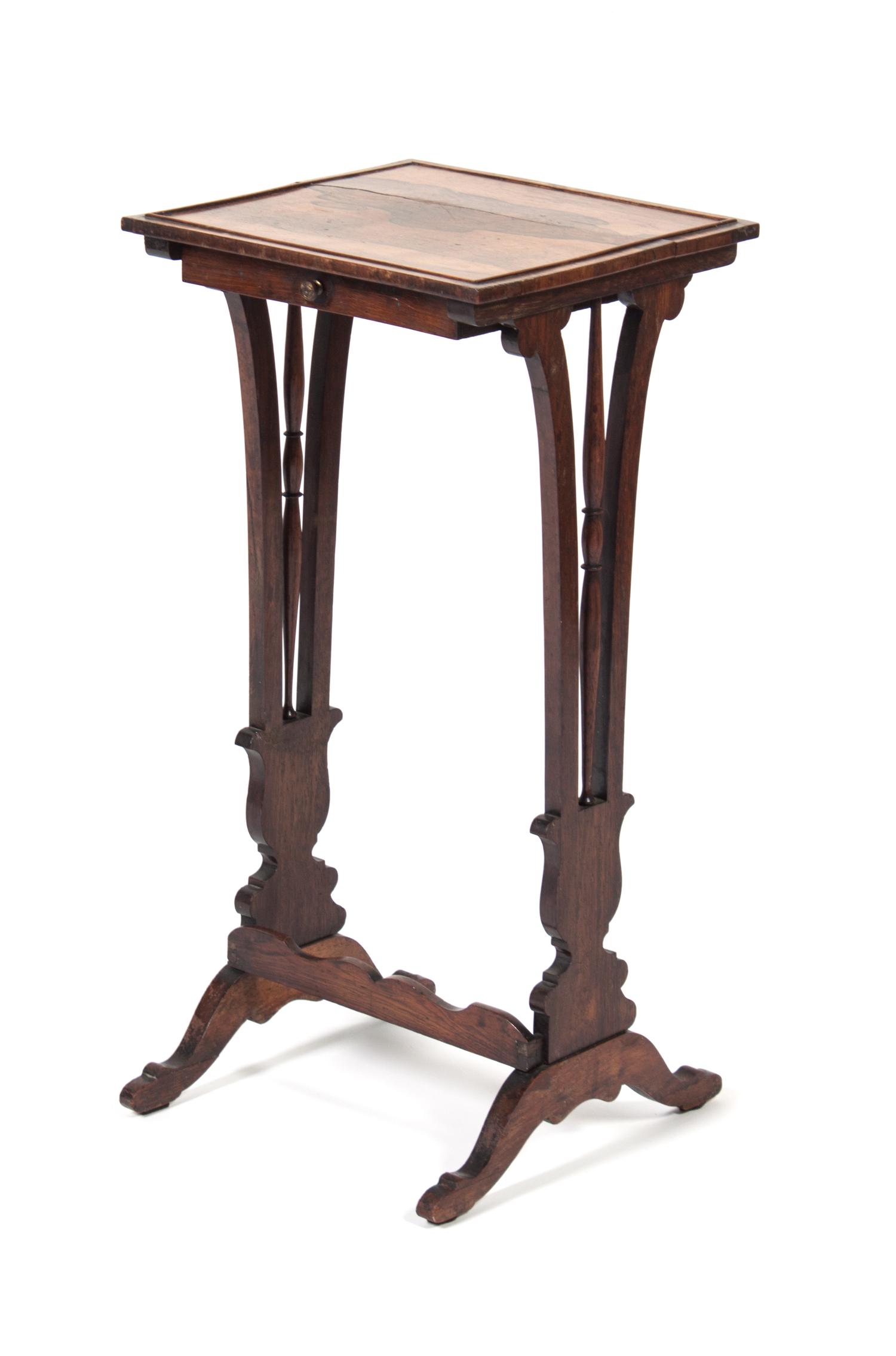 An Occasional Table Height 26 3/4 x width 13 x depth 12 1/4 inches.