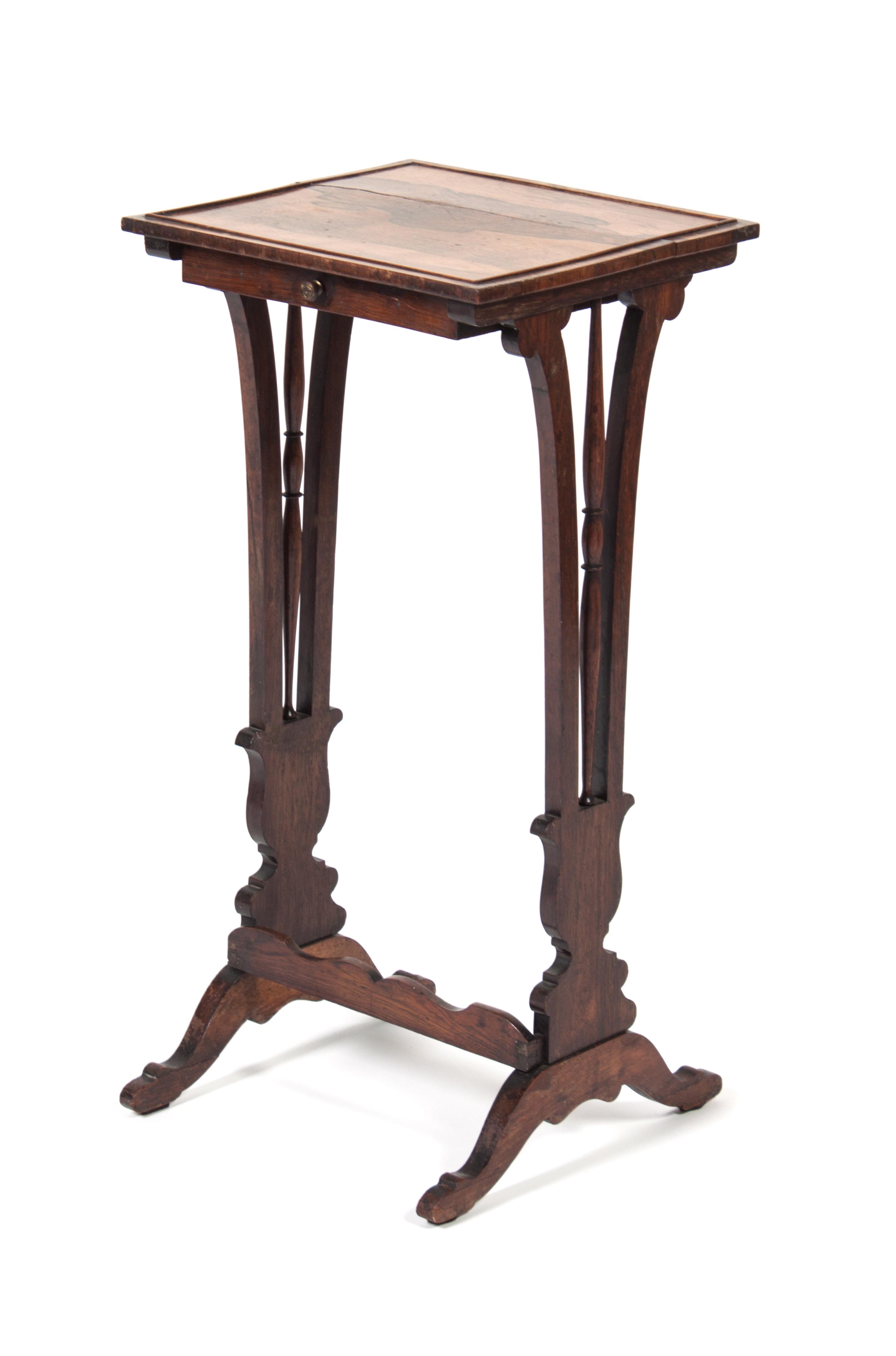 An Occasional Table Height 26 3/4 x width 13 x depth 12 1/4 inches.
