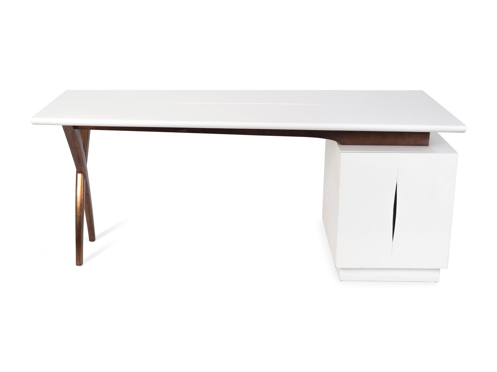 A Christopher Guy Mon Bureau Ivory Lacquer Desk — 21ST CENTURY