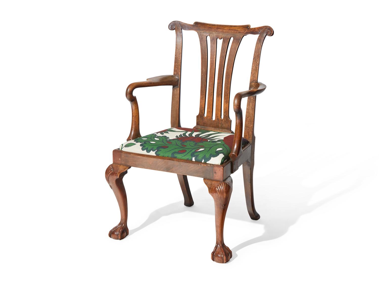 A George III Mahogany Armchair DONATED BY STUDIO DEARBORN