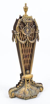 A Victorian Fan Form Fire Screen Height 27 inches. — 19TH CENTURY