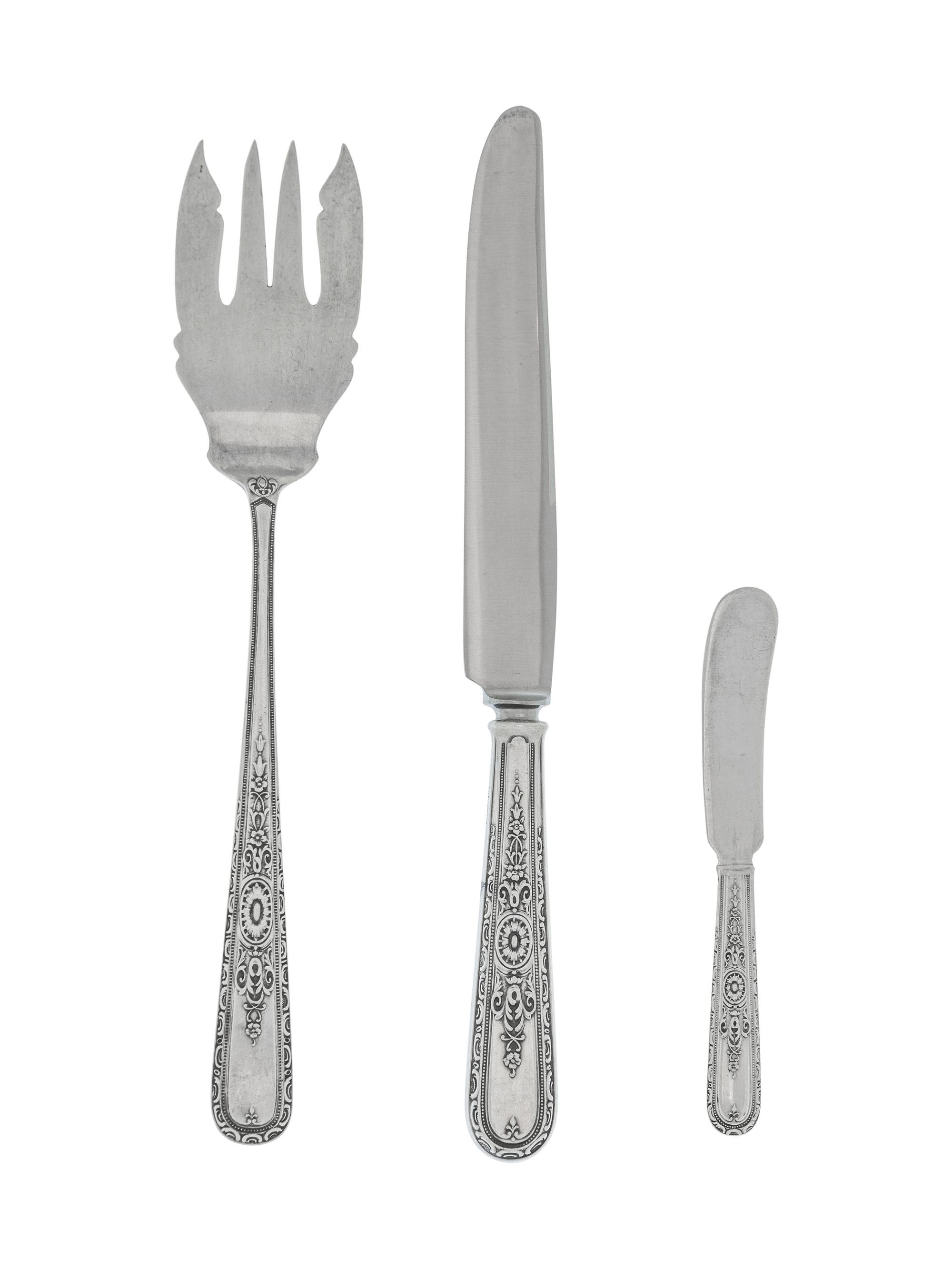 A Group of American Silver Flatware Articles