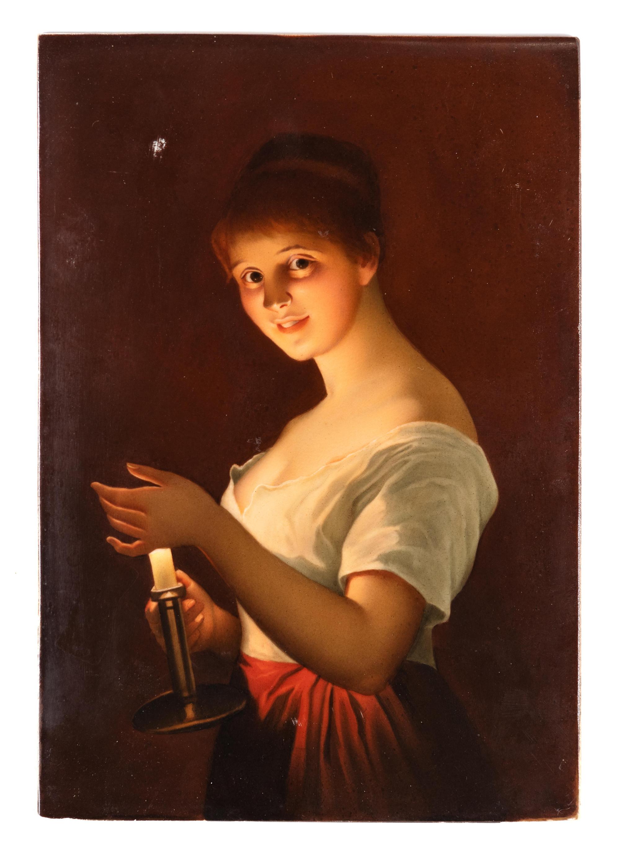 A Berlin (K.P.M.) Porcelain Plaque