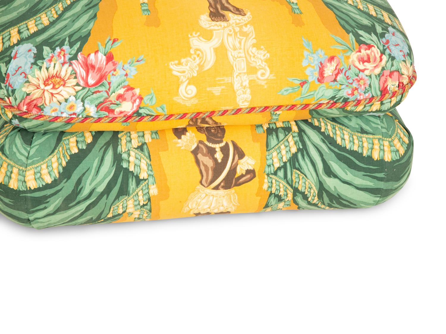 A Pair of Custom-Upholstered Slipper Chairs