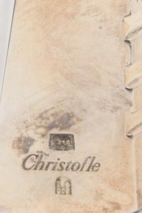 A Christofle Silver-Plate American Flag Paperweight