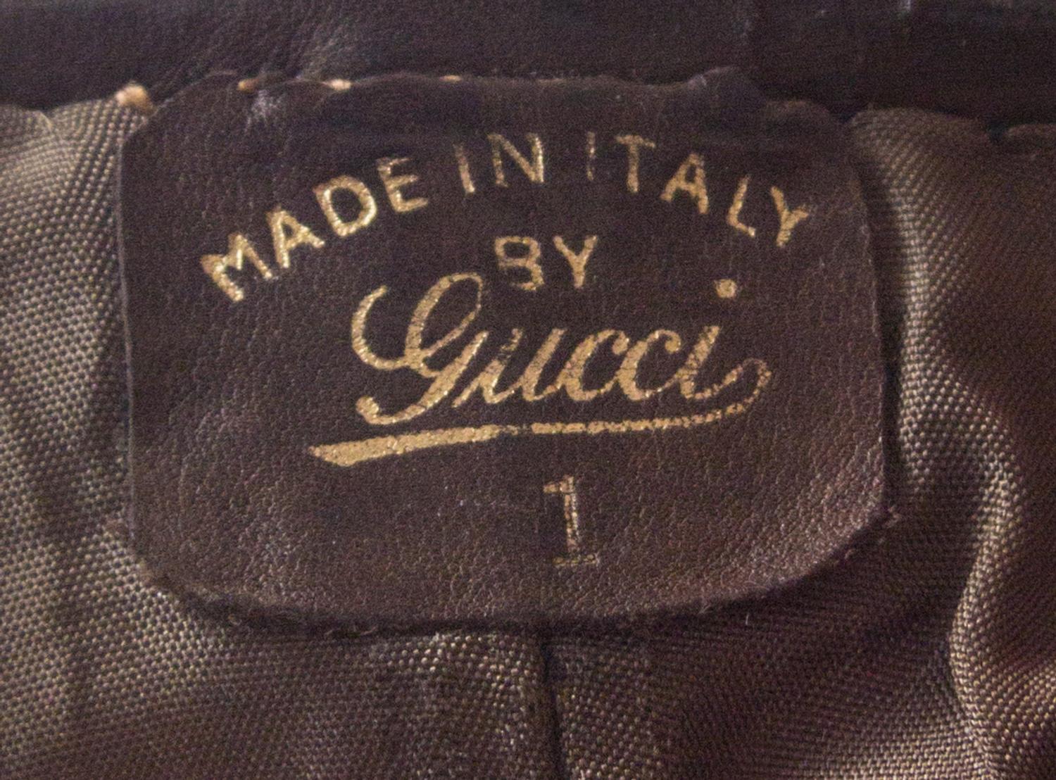 A Gucci Brown Crocodile Vest,