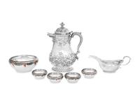 Seven American Silver Table Articles