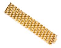 An 18 Karat Yellow Gold Torchon Bracelet, Mario Buccellati, 75.70 dwts.
