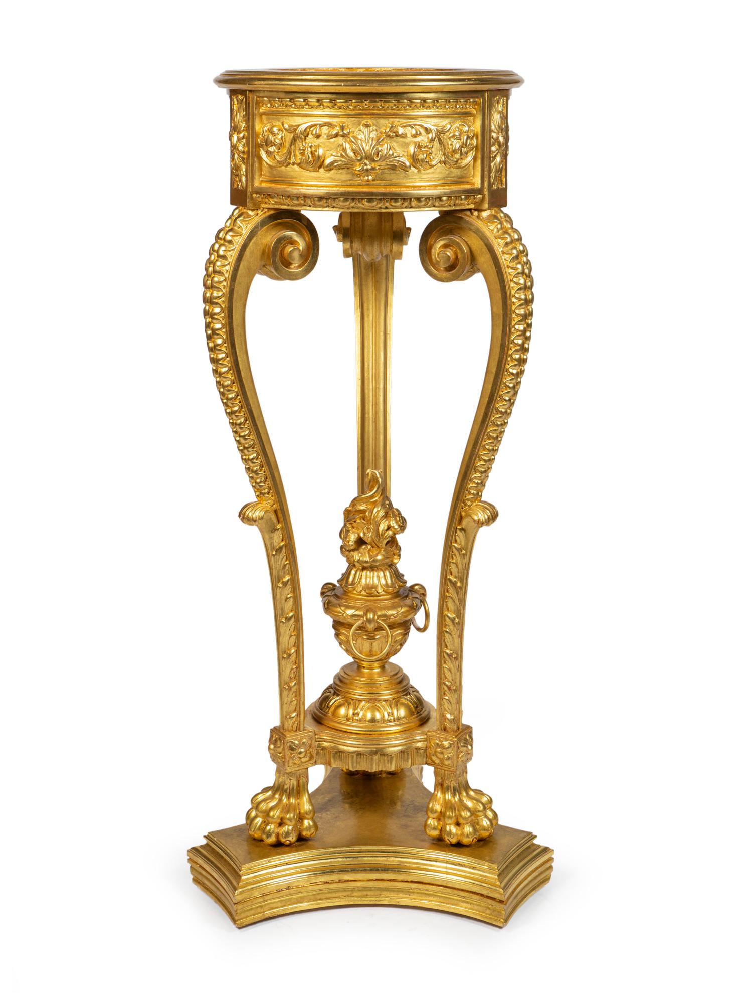 A Neoclassical Style Giltwood Jardiniere Stand — 20TH CENTURY