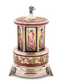 A Capodimonte Musical Cigar Box
