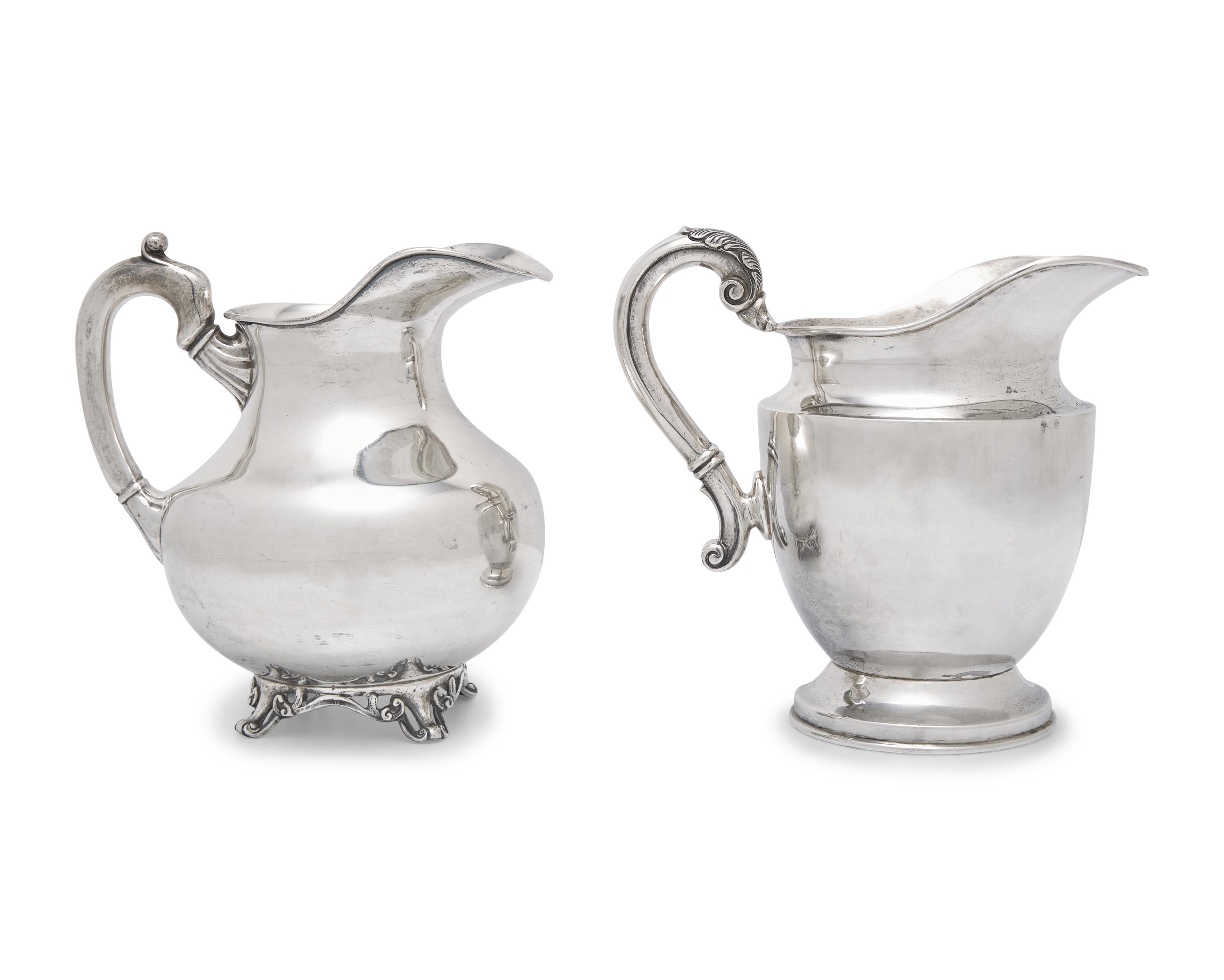 An Assorted Group of Seven Mexican Sterling and Silver Tablewares