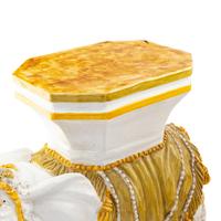 A Pair of Italian Glazed Terracotta Elephant-Form Garden Seats