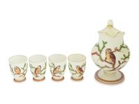 An Opaline Glass Drink Service
