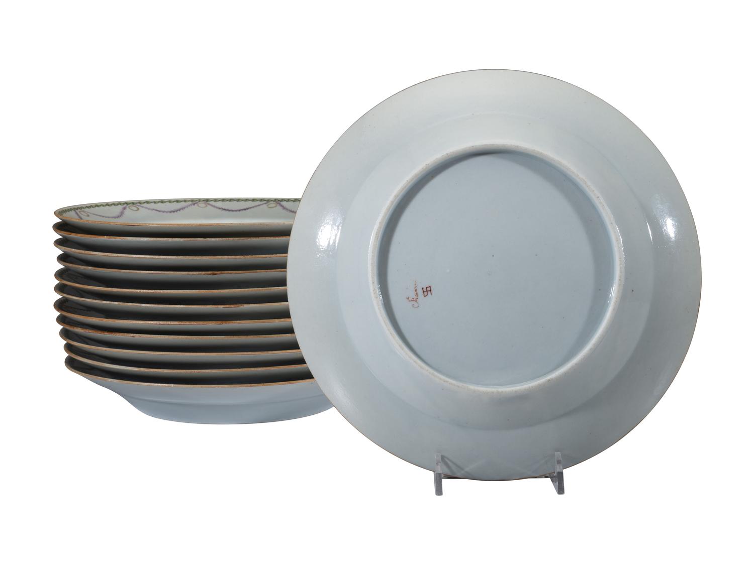 Twelve Samson Porcelain Plates