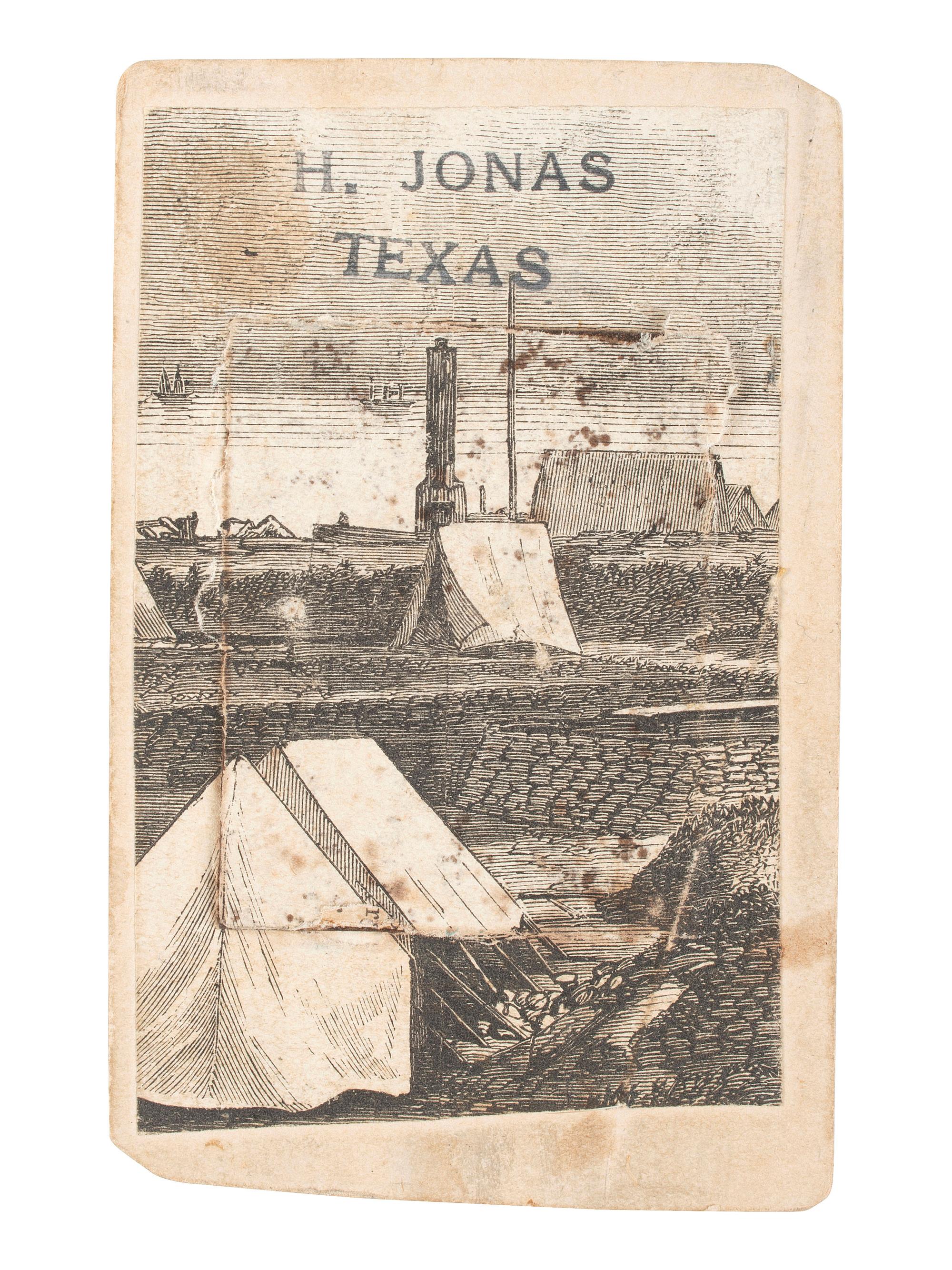 [CIVIL WAR]. Collection identified to Herman Jonas, Company C, 1st Texas Cavalry US, incl. weaponry, photograph, and documentation.