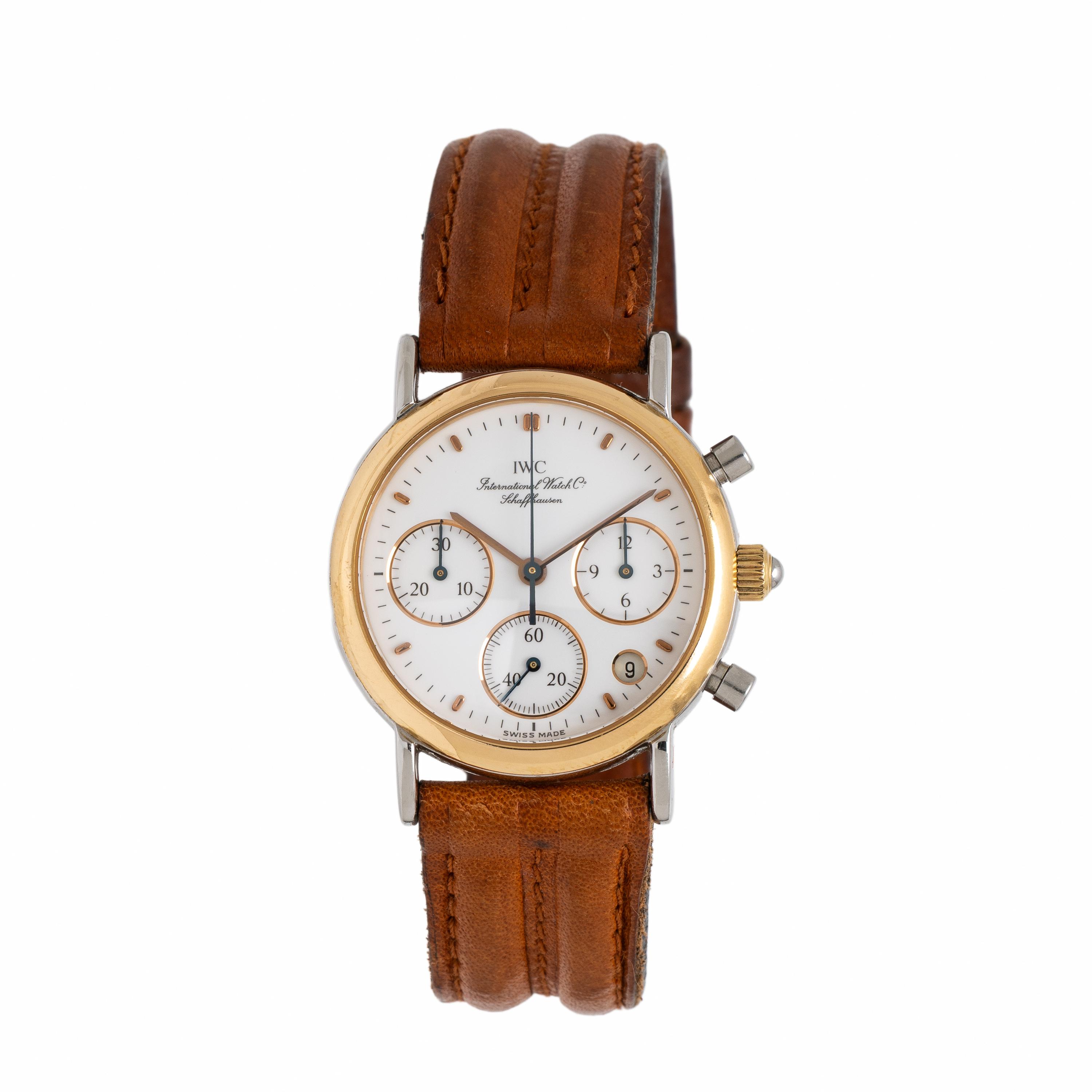 IWC, Ref. 3730, Yellow Gold and Steel 'Portofino' Chronograph Watch