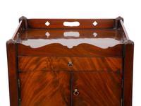 A George III Style Figured Mahogany Bedside Commode — 19TH/20TH CENTURY