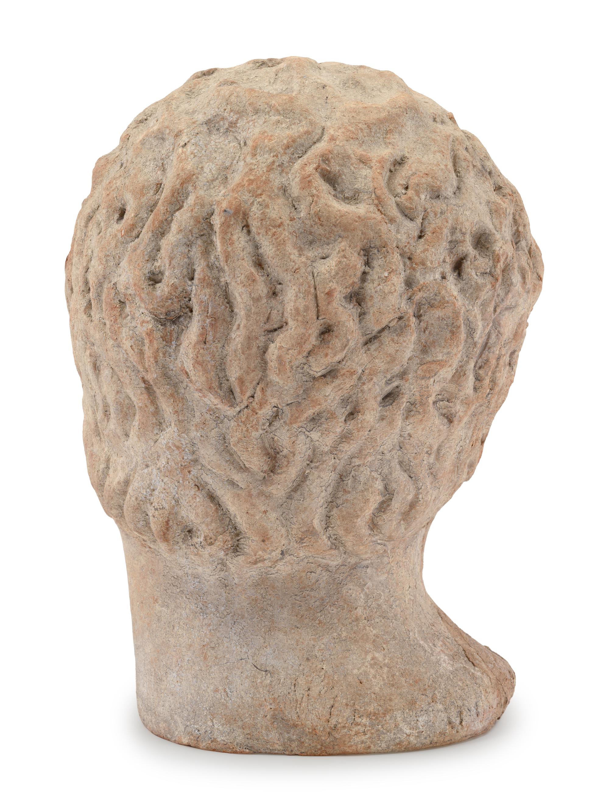 A Roman Style Terracotta Portrait Head