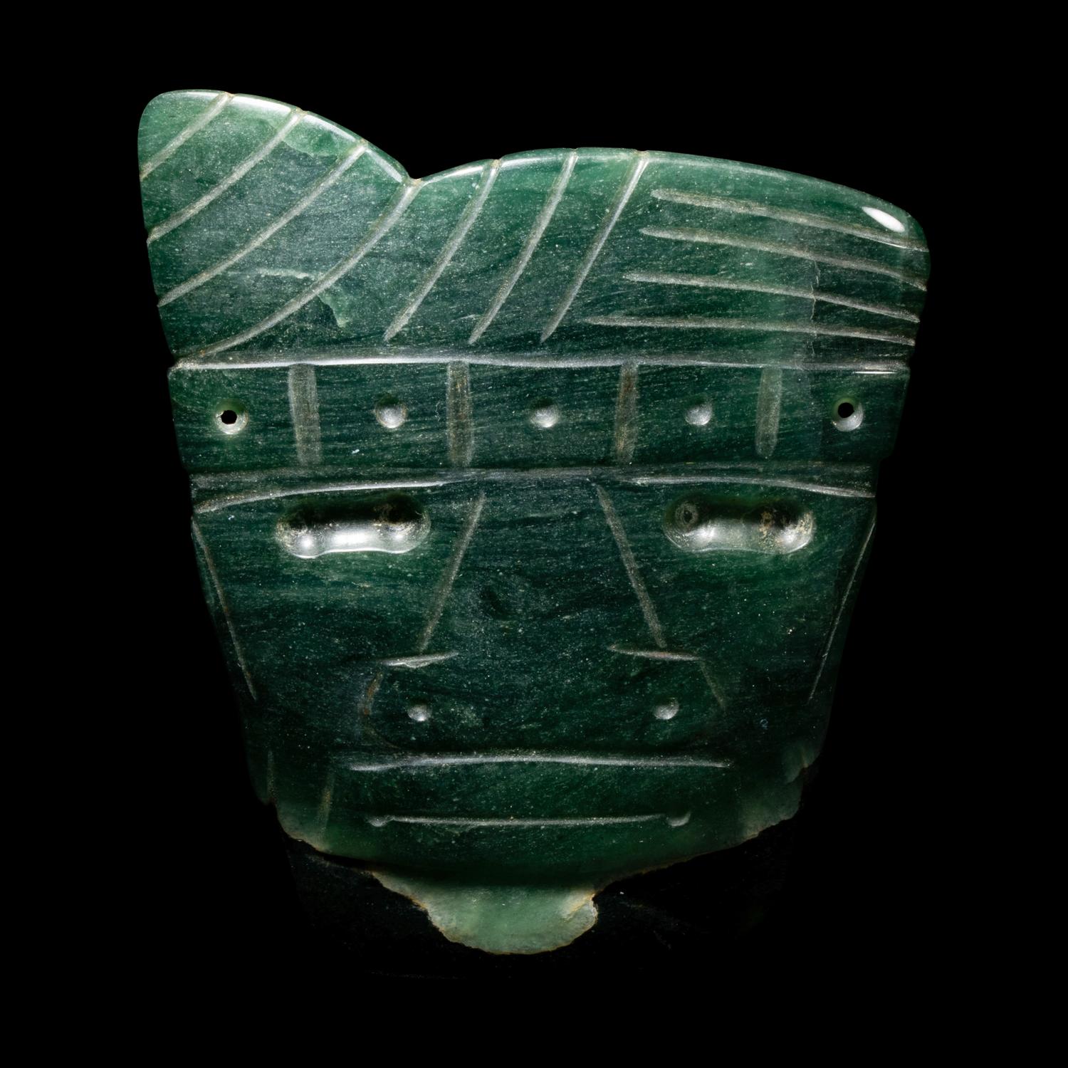 A Costa Rican Jade God Pendant