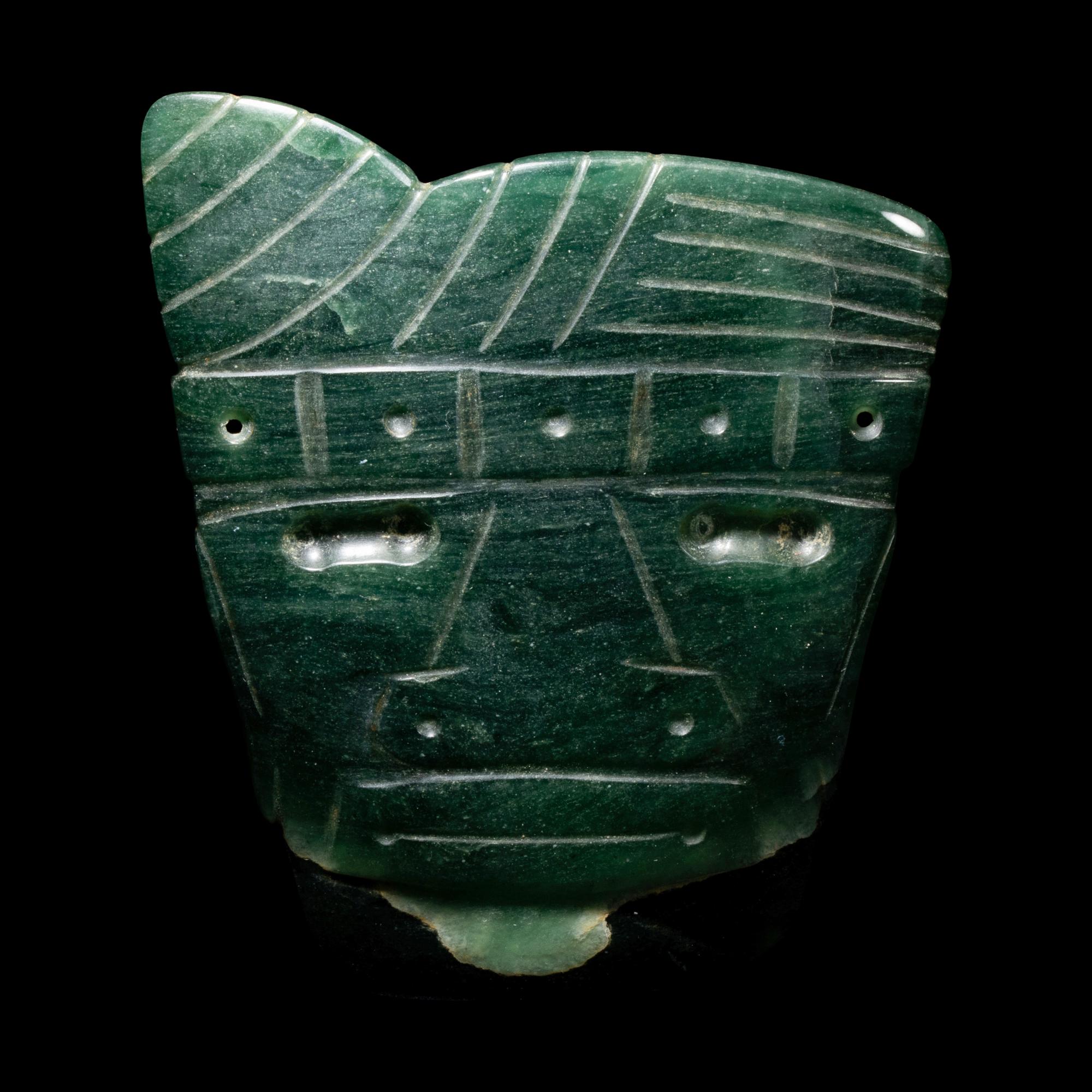 A Costa Rican Jade God Pendant