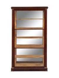 A Biedermeier Mahogany Vitrine Cabinet