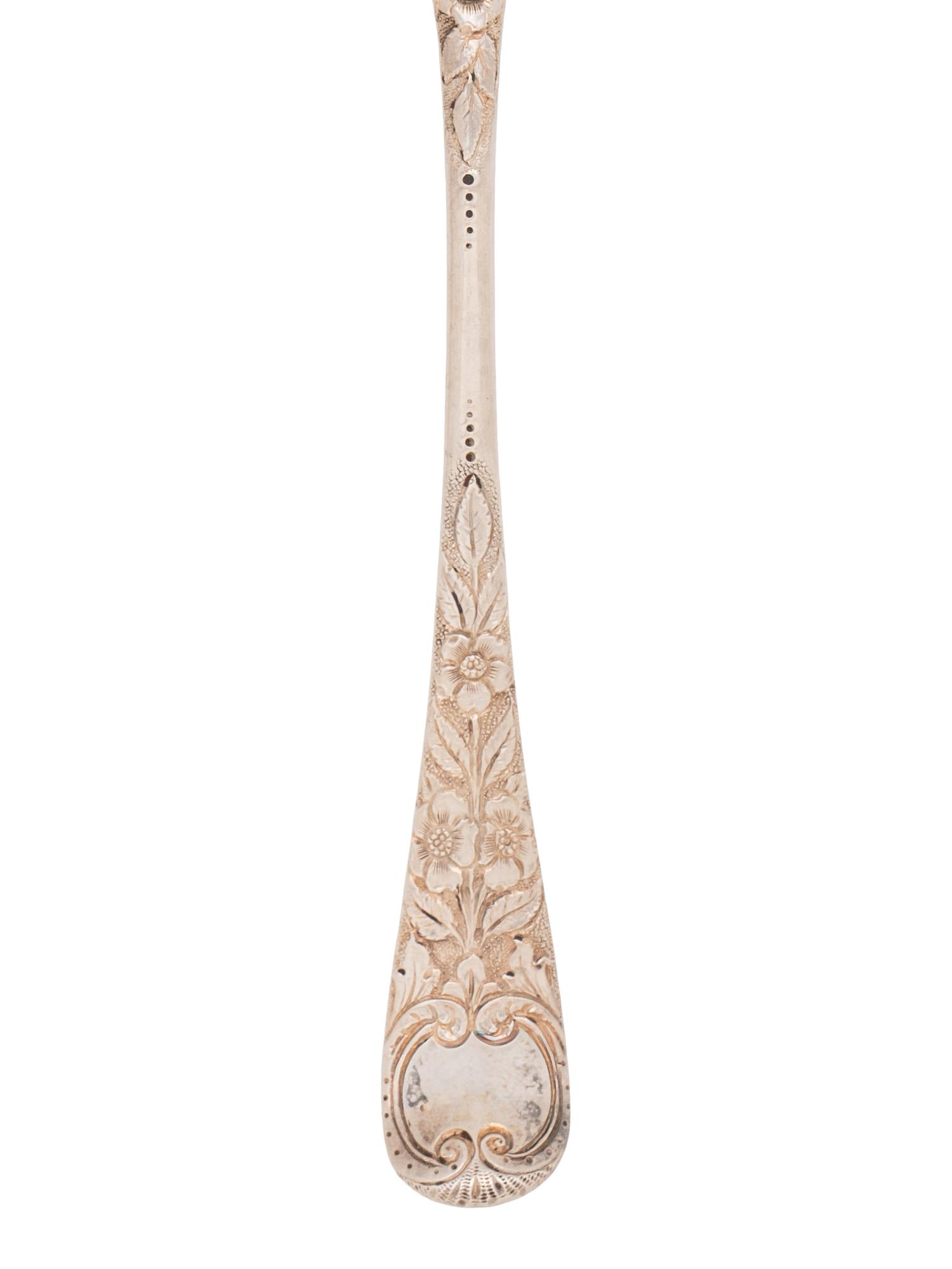 A Pair of George III Silver Berry Spoons