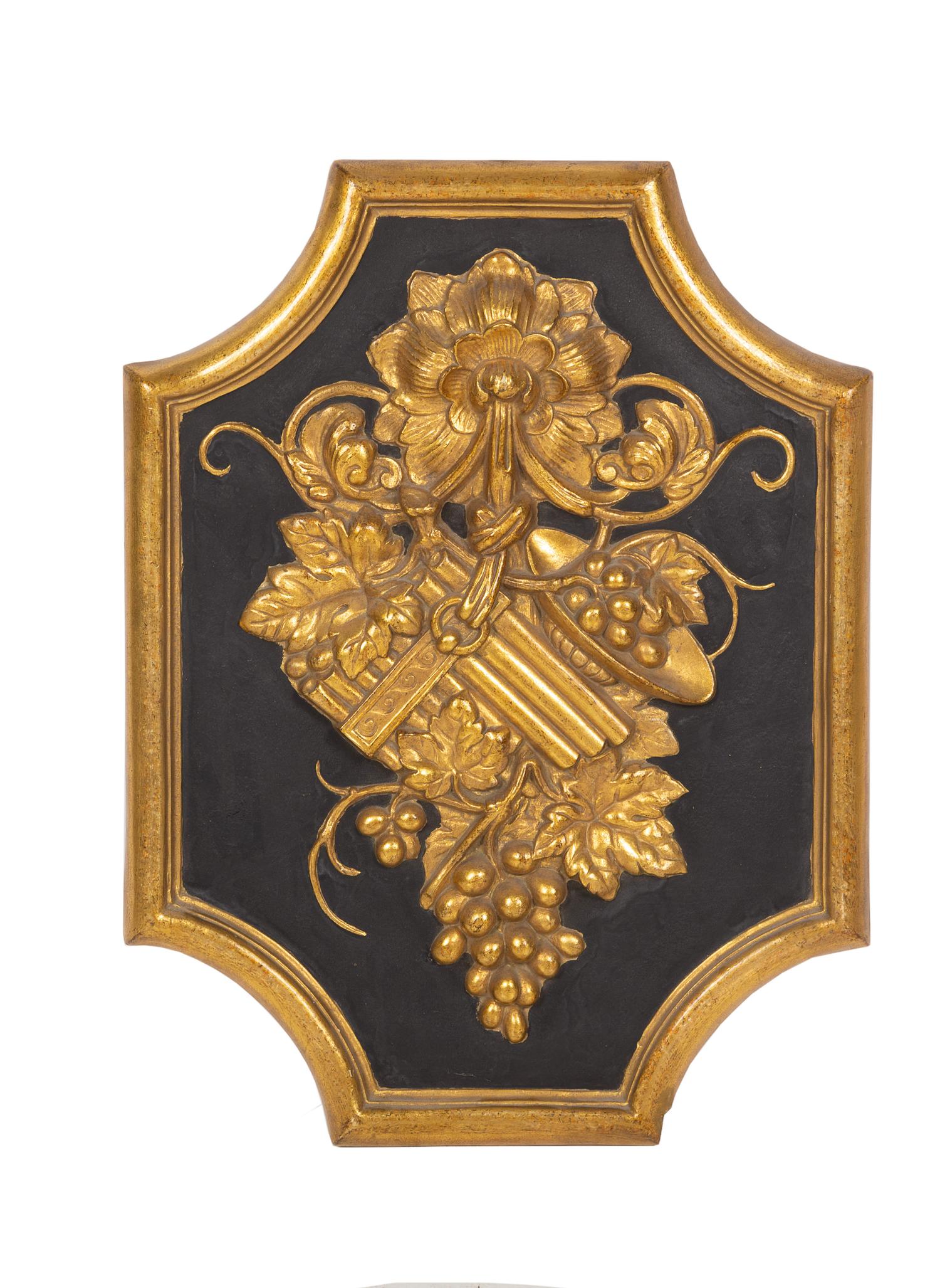 A Continental Style Giltwood Plaque