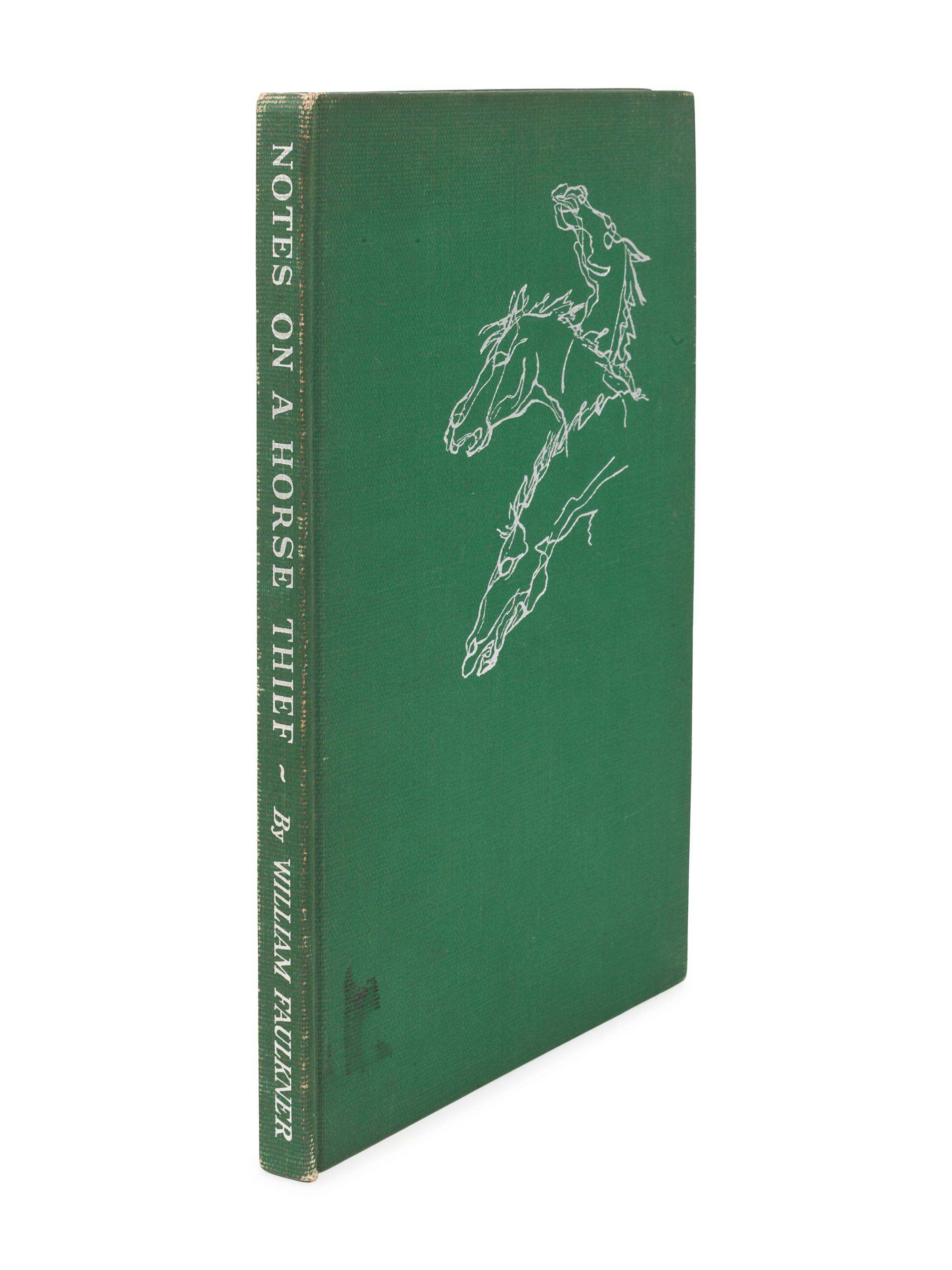 FAULKNER, William (1897-1962). Notes on a Horse Thief . Greenville, MS: The Levee Press, 1950.