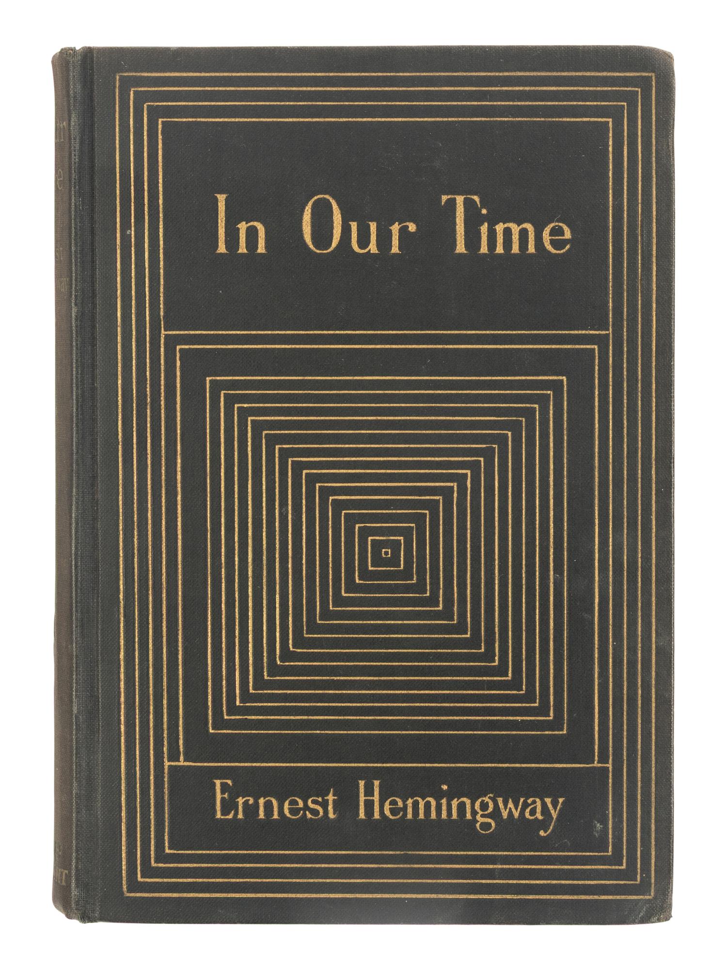 HEMINGWAY, Ernest (1899-1961). In Our Time. New York: Boni and Liveright, 1925.